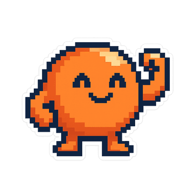 Vibey, the VibeFit mascot, flexing